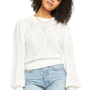 Gentle Fawn Keefer Sweater, Size XL, White